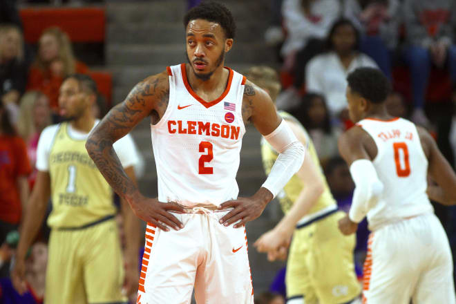 Clemson fifth-year senior shooting guard Marcquise Reed leads the team with 19.3 points per game.