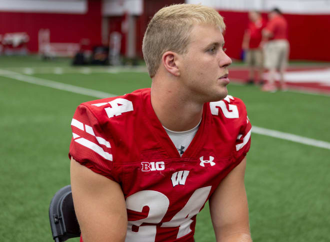 Wisconsin safety Hunter Wohler.