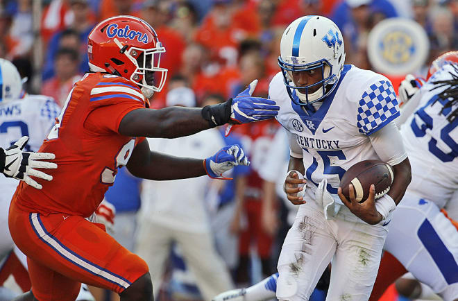 Stephen Johnson was thrust into action last year in the Cats' 45-7 loss at The Swamp.