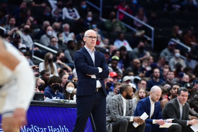 Dan Hurley, UConn's HC, leans into the bad boy role.  