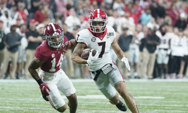Burton totaled 53 receptions in two seasons at Georgia