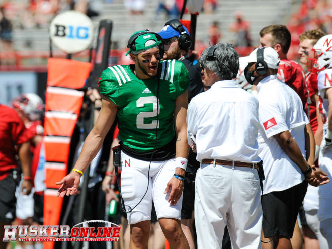 Nebraska QB Adrian Martinez. 