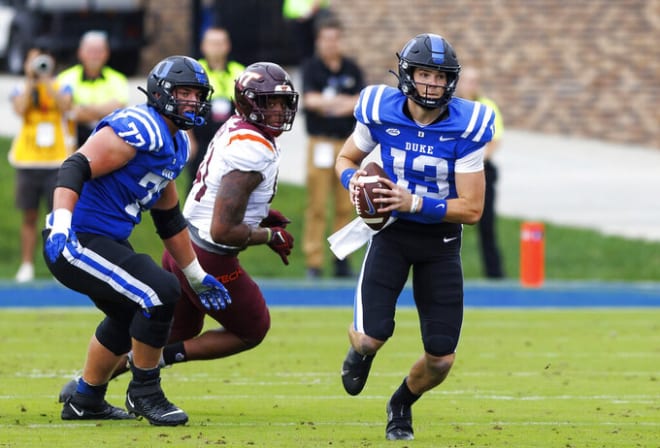 QB Riley Leonard's status is unclear for Duke vs. NC State