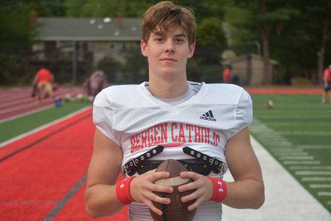 Oradell (N.J.) Bergen Catholic's Steven Angeli ranks as the No. 12 pro-style quarterback in the 2022 class.