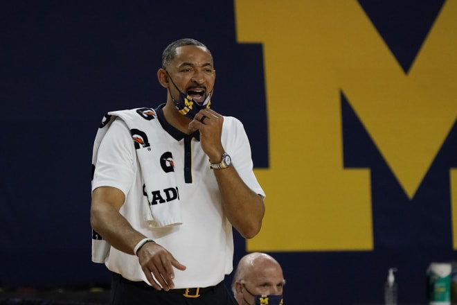 Michigan Wolverines basketball head coach Juwan Howard has his team off to a 2-0 start.