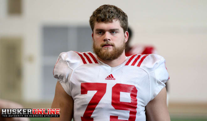 With Cole Conrad banged up, Michael Decker has taken the bulk of the first-team reps at center this week.