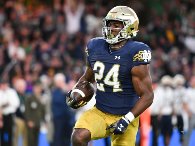 Notre Dame sophomore running back Jadarian Price scored a touchdown on his first career carry Saturday.