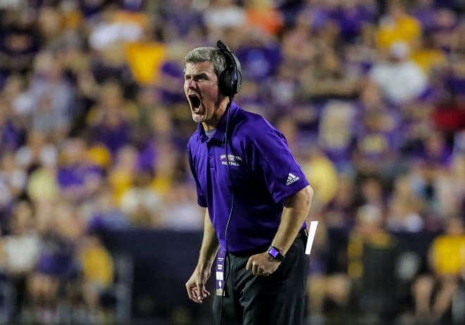 Northwestern (La.) State coach Brad Laird, a very famous former Ruston Bearcat, displays his magnificence during the Demons' narrow loss to LSU last weekend. I went to school with Laird's sister, Kim. She was madly in love with me. She just wasn't aware of those feelings. 