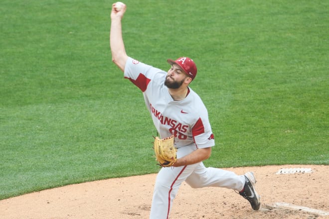 Zebulon Vermillion pitched two innings in the first game of Friday's doubleheader.