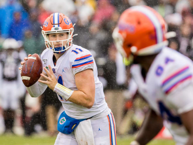 Florida quarterback Kyle Trask and tight end Kyle Pitts have connected for seven touchdowns through three games this season.