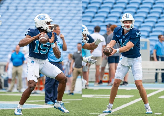 UNC Quarterback Battle Among Tops In College Football