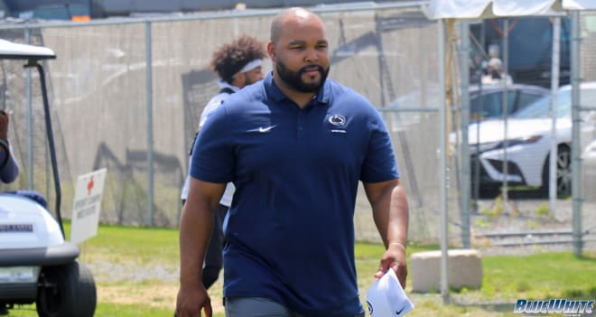 Penn State football's recruiting staff is led by Andy Frank and Kenny Sanders.