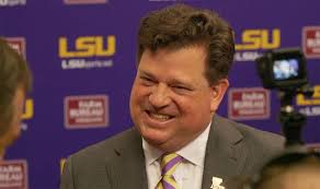 New LSU athletic director Scott Woodward covered a wide-range of topics in 20-minute media interview at the annual SEC business meetings Wednesday in Destin, Fla.