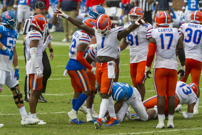 Florida defensive end Brenton Cox Jr.