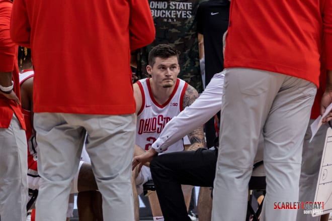 Ohio State redshirt senior forward Kyle Young started his final season with the Buckeyes Friday night. 