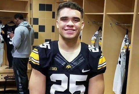 Class of 2019 RB/LB Cameron Baker visited Iowa's junior day on Sunday.