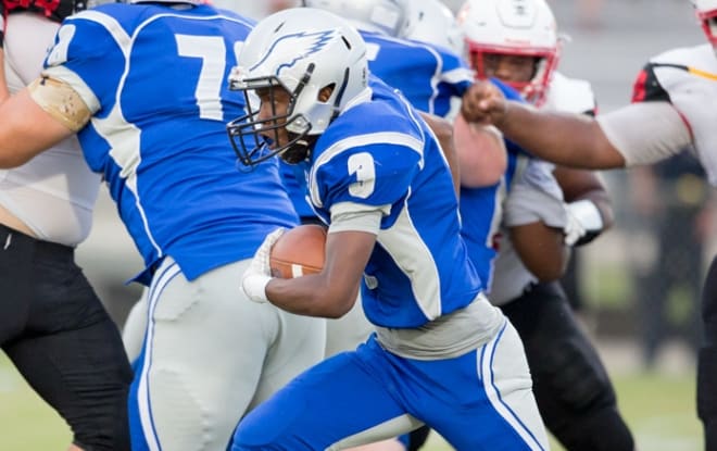 Luqman Haskett caught the two-point conversion pass late in the fourth quarter that propelled Landstown past Salem