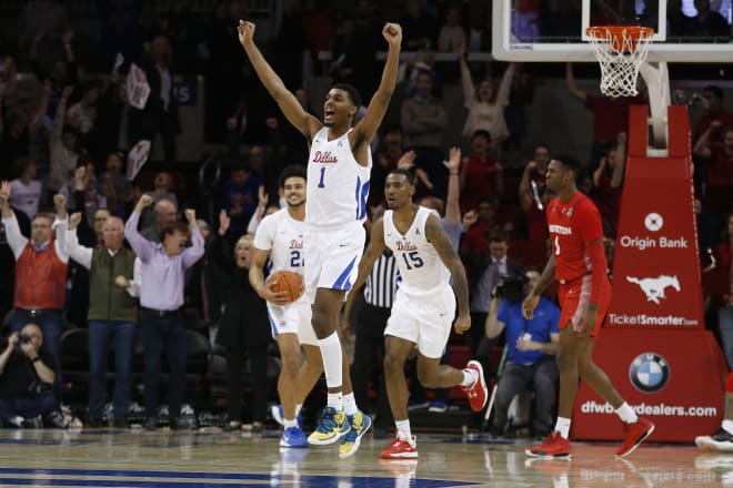 Feron Hunt (1) and Isiaha Mike (15) are two SMU athletes who could land NCAA-approved agents.