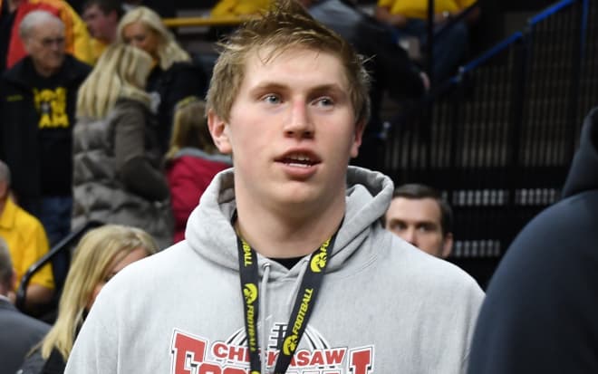 New Hampton offensive lineman Noah Fenske committed to the Iowa Hawkeyes this month.