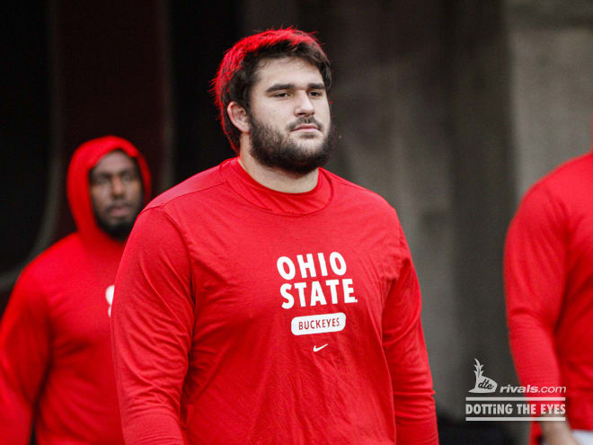 Ohio State offensive lineman Josh Fryar is in line for a key role. (Birm/DTE)