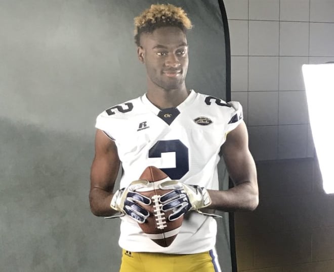 Whatley poses during his official visit in GT gear