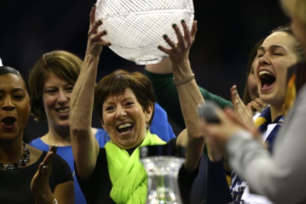 After years of playing bridesmaid, Muffet McGraw and the Fighting Irish won their second national title.