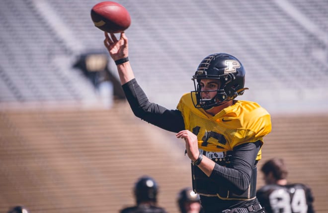 Aidan O'Connell will try to win the No. 1 quarterback for a second season in a row.
