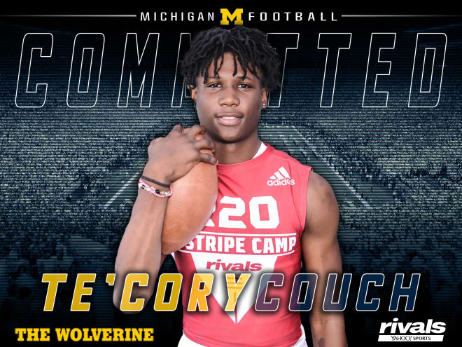 Four-star safety Te'Cory Couch has flipped from Tennessee to Michigan. 