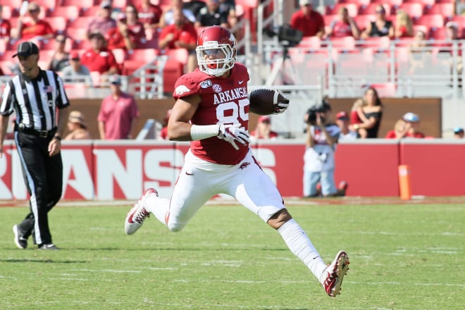 Cheyenne O'Grady is one of a few Arkansas players who could hear their name called in April.