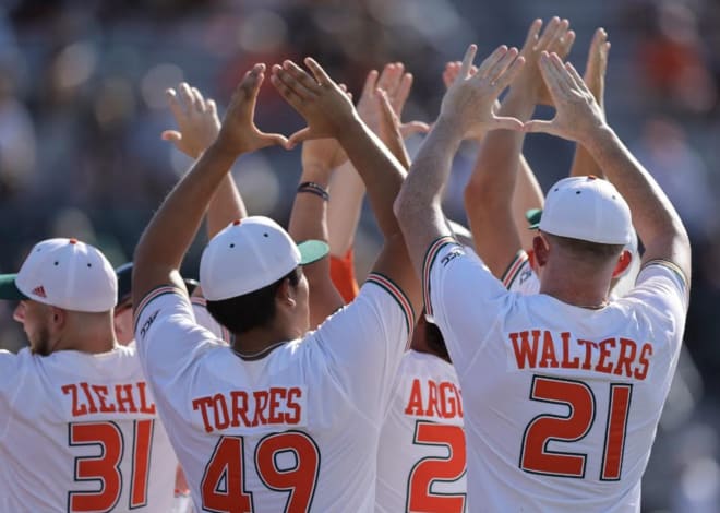 Miami Hurricanes' NCAA baseball regional opener vs. Canisius postponed  until Saturday