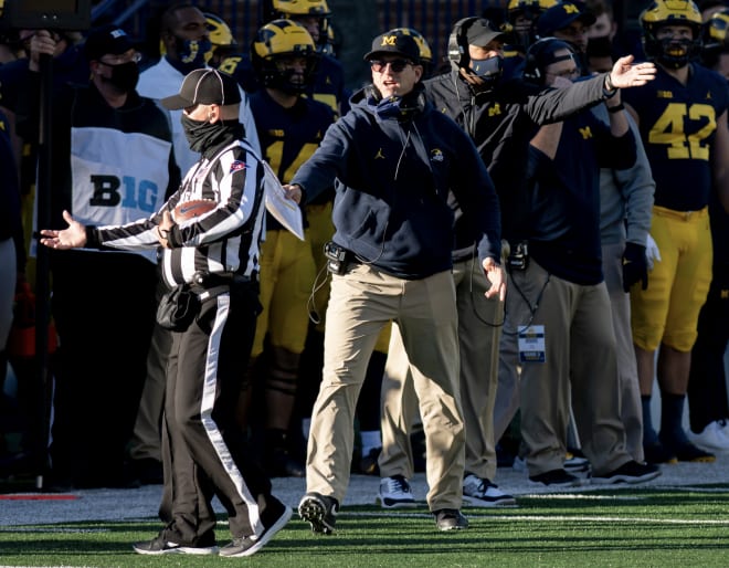 Michigan Wolverines head football coach Jim Harbaugh has won 49 games at U-M.