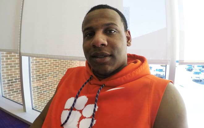 Veteran Clemson defensive end Richard Yeargin looks into the Tigerillustrated.com camera eye during our sit-down interview with him earlier this month.