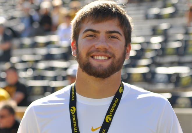 Williamsburg tight end Ben Subbert visited the Hawkeyes on Sunday.