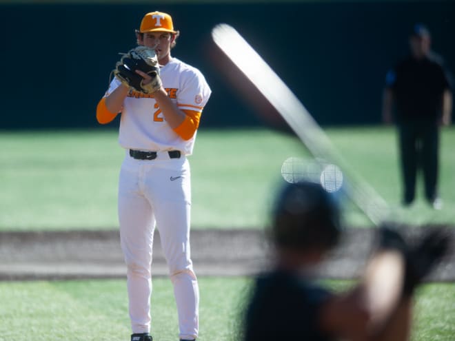 Tennessee's Andrew Lindsey readies to pitch against Wake Forest on Sunday.