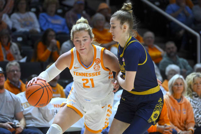 Freshman guard Emma Risch (right), who last saw game action Nov. 29 against Tennessee, is set for season-ending surgery on Thursday.