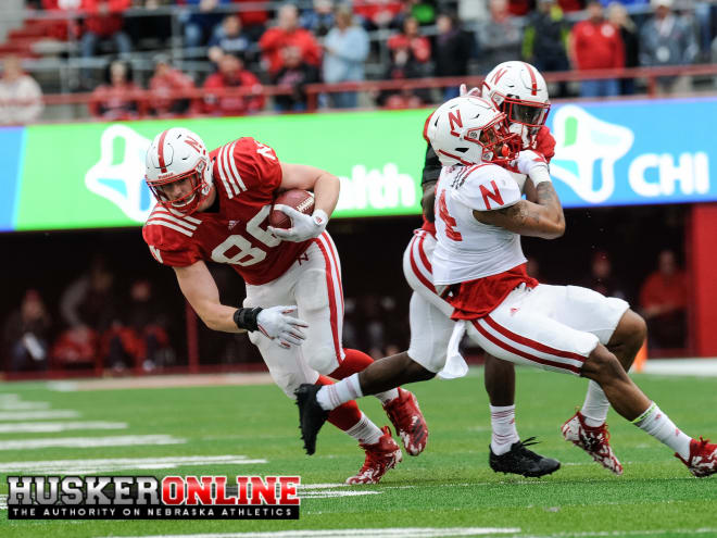 Sophomore Jack Stoll leads a tight end position that could be a major piece to Nebraska's passing game this season.