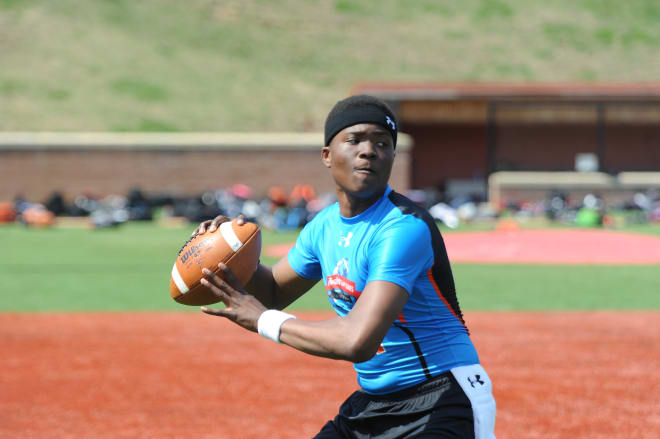 Dwayne Haskins at the 2014 Rivals Camp Series in Baltimore