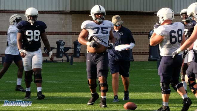 Des Holmes has caught the attention of Penn State's defensive linemen this preseason.