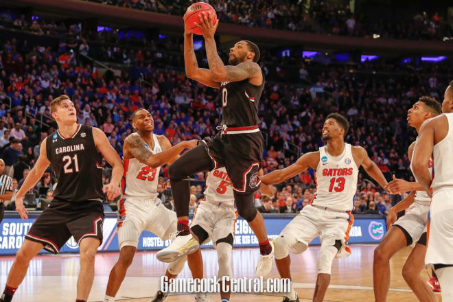 Sindarius Thornwell drives to the basket in Sunday's Elite Eight game against Florida.