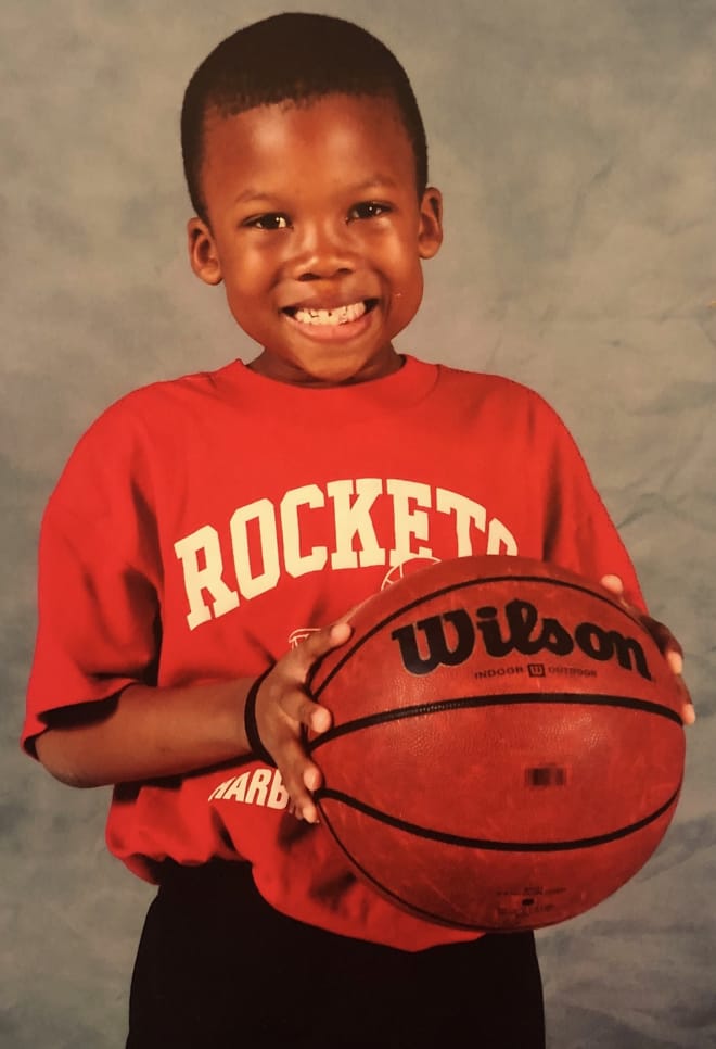 Thompson loved basketball from an early age. 