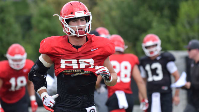Junior John FitzPatrick is one of three returning scholarship tight ends for the Bulldogs.