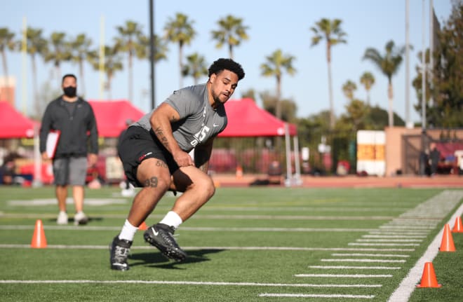 USC offensive lineman Alijah Vera-Tucker is widely projected to be selected in the first round of the NFL draft Thursday night.