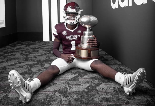 Kamario Taylor on an unofficial visit to Mississippi State in June.