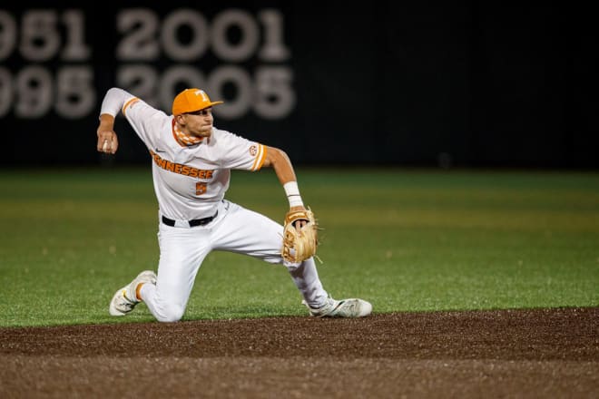 Tennessee infielder Logan Steenstra.