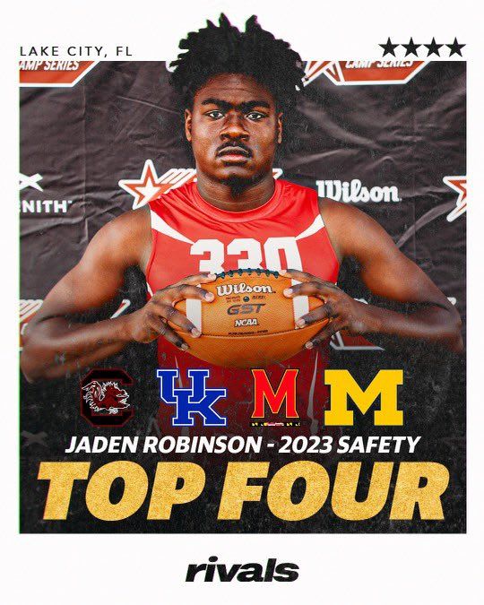 Jaden Robinson announces his top schools