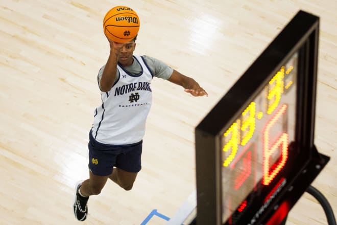 Notre Dame rising sophomore Markus Burton has been working overtime this summer after withdrawing from NBA Draft consideration in mid-May.