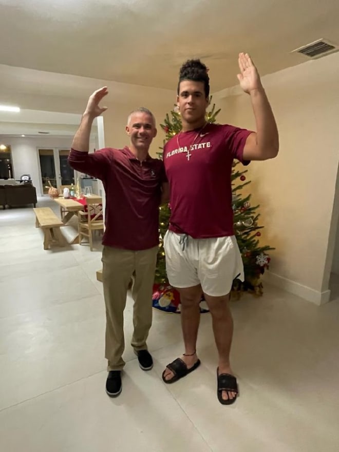 Rivals100 OL Julian Armella hosted Mike Norvell and the FSU staff on Tuesday.