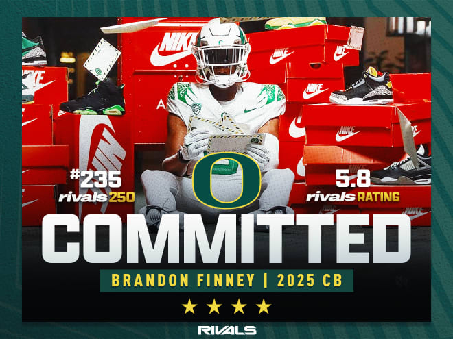 Class of 2025 four-star defensive back Brandon Finney has committed to Oregon. 