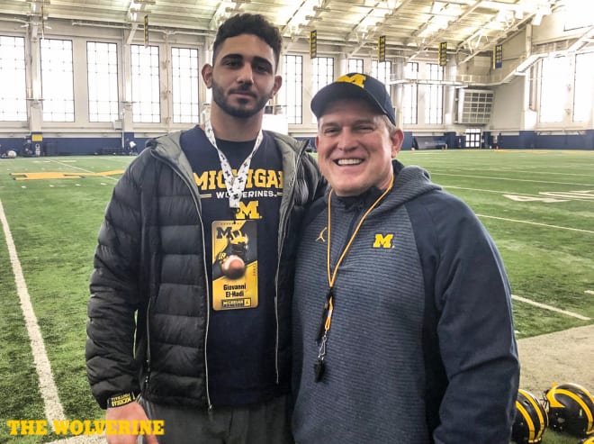 Sophomore offensive tackle Giovanni El-Hadi gets the ball rolling for U-M in 2021.