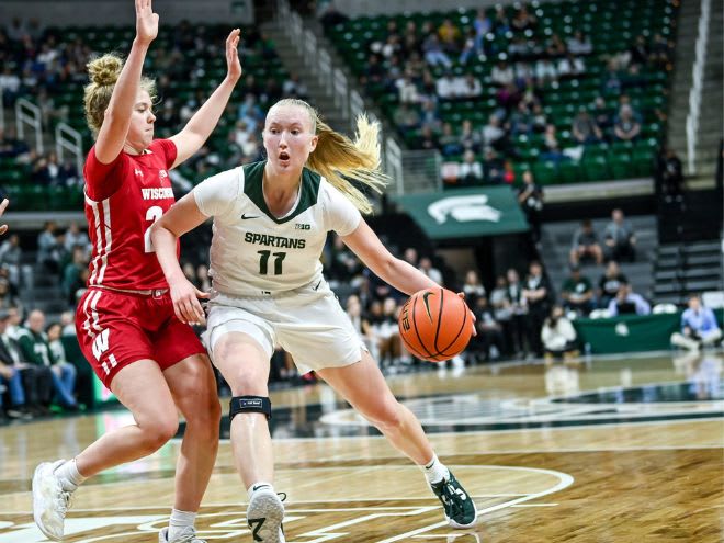 Michigan State's Matilda Ekh versus Wisconsin